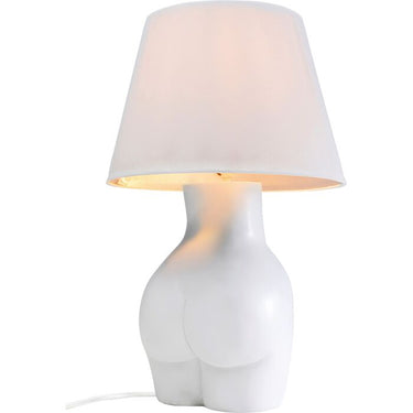 White Booty Table Lamp