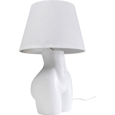 White Booty Table Lamp