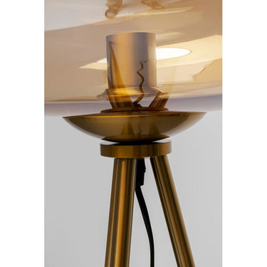 Sphere Amber Floor Lamp