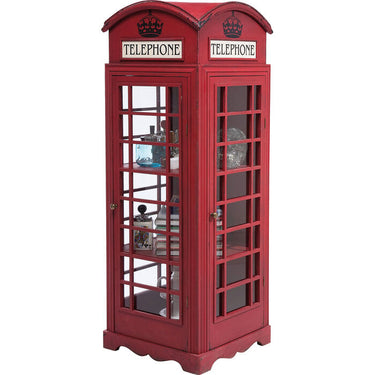 London Telephone Box Display Cabinet