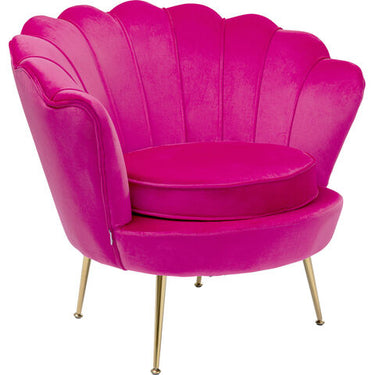 Water Lily Gold Pink Armchair