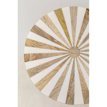 Domero Cirque Gold White Side Table