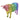 Bright Highland Cow Rainbow Large