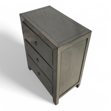 Dark Grey Small chest of 3 drawers