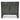 Dark Grey Cabinet 2 doors 3 drawers