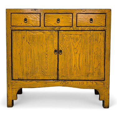 Yellow Cabinet 2 doors 3 drawers