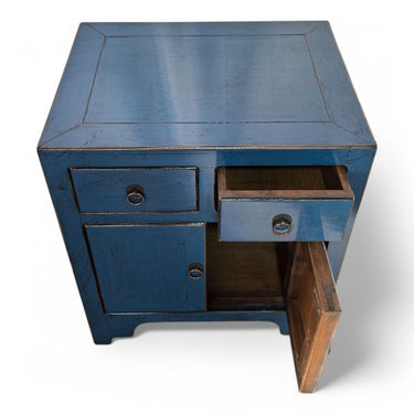 Blue Small cabinet 2 doors 2 drawers
