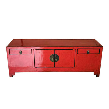 Low small cabinet 2 doors 2 drawers