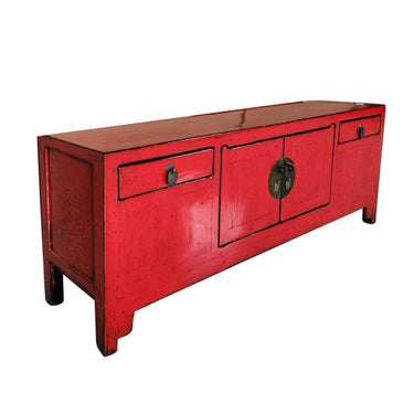 Low small cabinet 2 doors 2 drawers