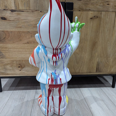 White Drip Art Gnome