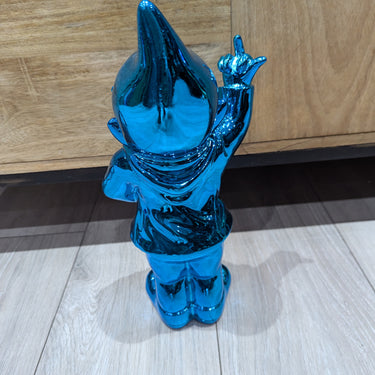 33cm Blue Chrome Gnome