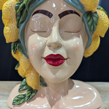 LADY LEMON BUST VASE