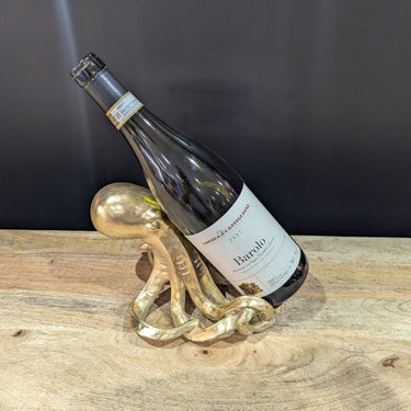 Gold Octopus Wine Bottle Holder