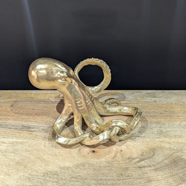 Gold Octopus Wine Bottle Holder