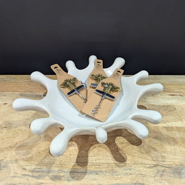 White Ceramic Splash Bowl