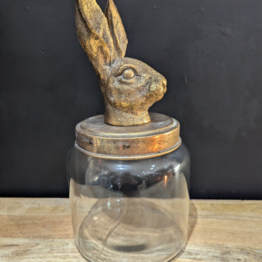 Rabbit Glass Jar