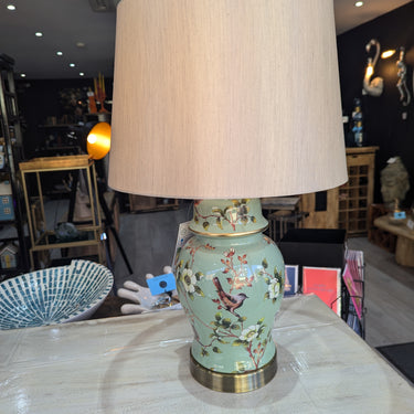 Green Bird Design Table Lamp 41CM