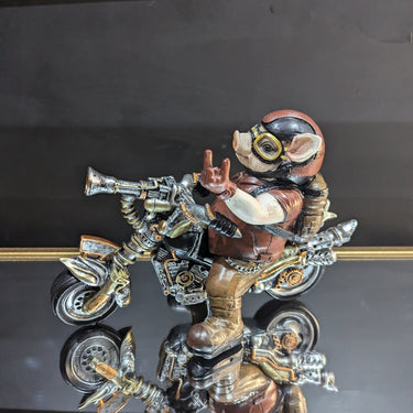Swearing Pig On Motorbike
