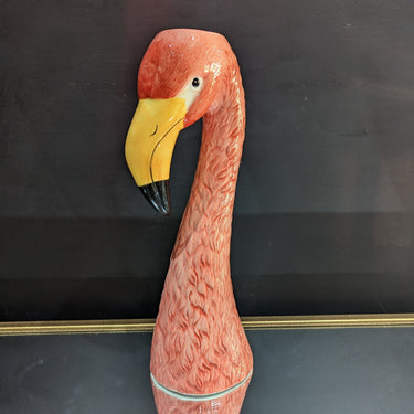 Large Pink Flamingo Head Vase |