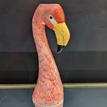 Large Pink Flamingo Head Vase |