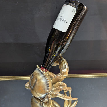 Gold Thirsty Crab Wine Bottle Holder