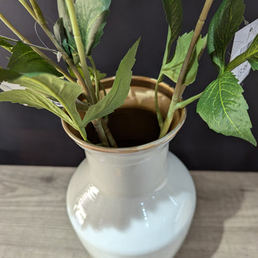 White Metal Vase