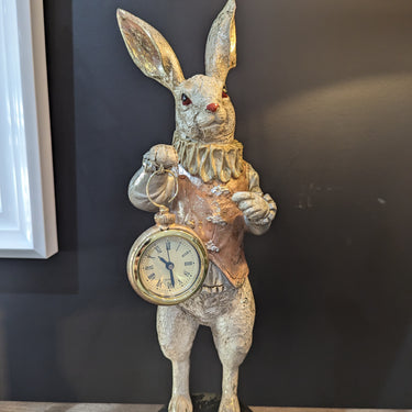 The White Rabbit Standing Clock Figure