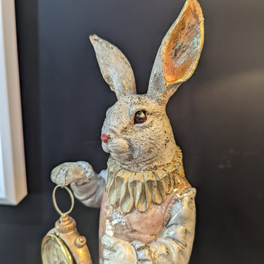 The White Rabbit Standing Clock Figure