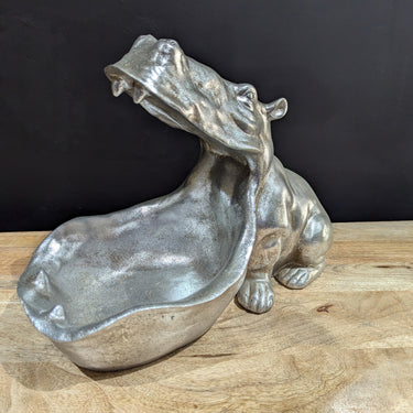Silver Hungry Hippo Storage Bowl