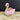 Pink Swan Ceramic Planter / Storage Bowl