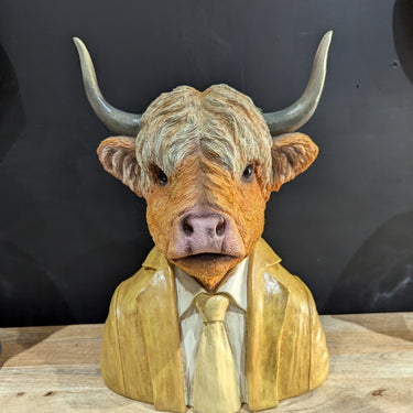 Large Highland Cow Bust
