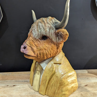 Large Highland Cow Bust