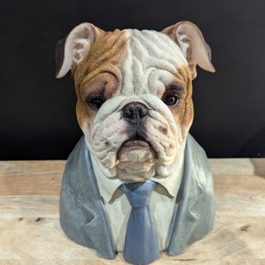 Large Bulldog Bust