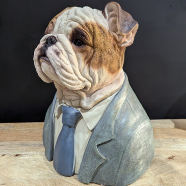 Large Bulldog Bust