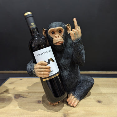 Naughty Black Monkey Wine Bottle Holder