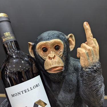 Naughty Black Monkey Wine Bottle Holder