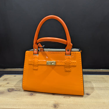 Orange Ceramic Handbag Vase