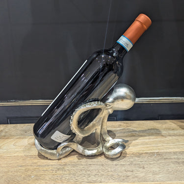 Silver Octopus Wine Bottle Holder