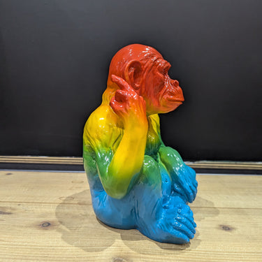 Rainbow Rude Monkey Large