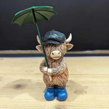 Highland Cow & Umbrella Boy