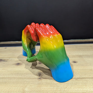 Rainbow Hand of Love Large