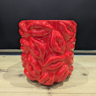 Ceramics Red Kiss Pot