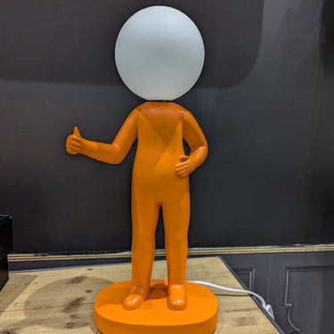 Thumbs Up Orange Table Lamp