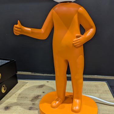 Thumbs Up Orange Table Lamp
