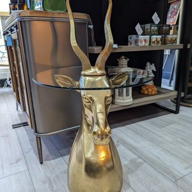 Gold Antelope Side Table