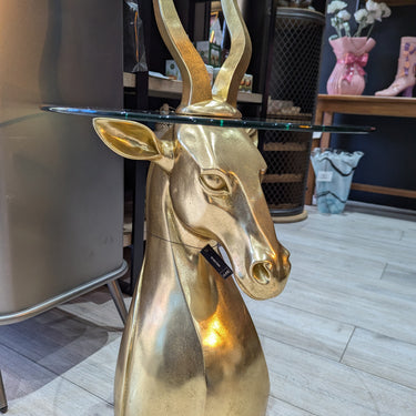 Gold Antelope Side Table