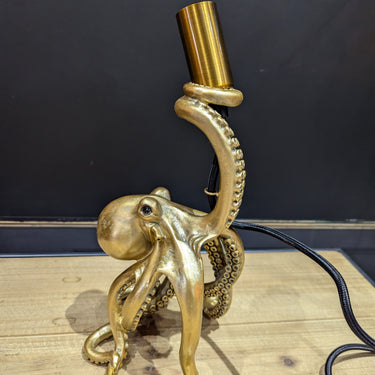 Gold Octopus Table Lamp