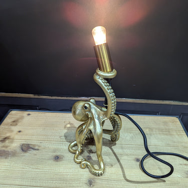 Gold Octopus Table Lamp