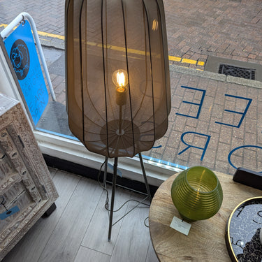 Plumeria dark green floor lamp