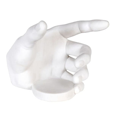 White Gripping Hand Wine Bottle Holder